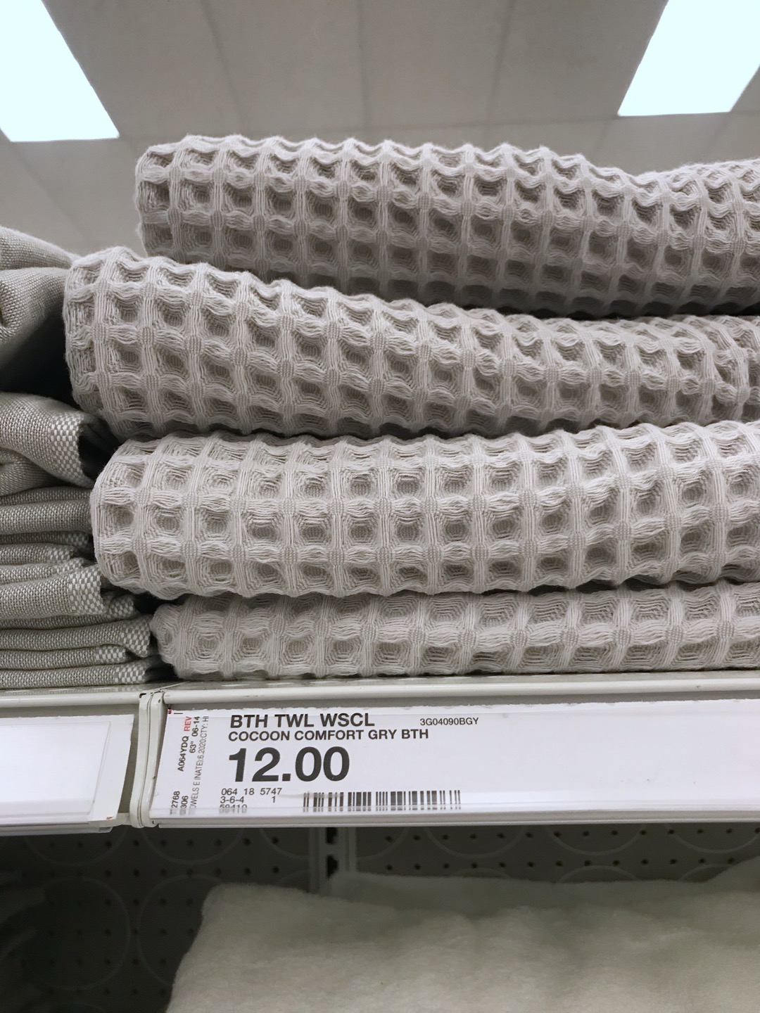 Waffle Bath Towel Dark Gray - Casaluna™